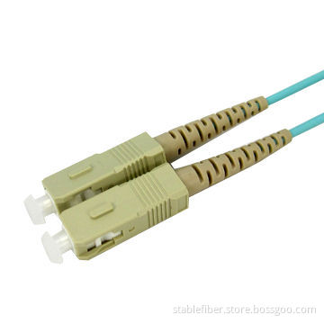 MM Duplex/Simplex SC-SC OM4 Patch Cord with Ultra Low Back Reflection and Low Insertion Loss
